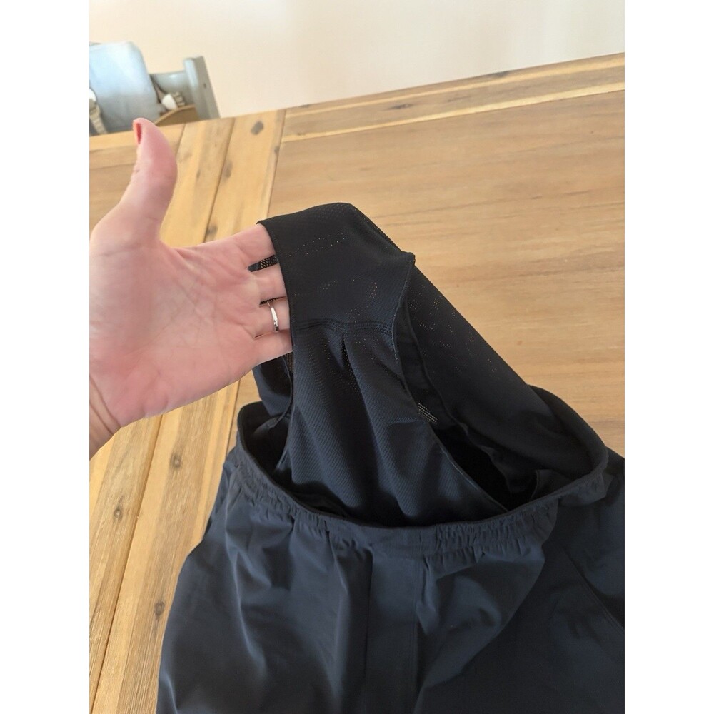 Black Lululemon Men's Surge Lined Running Shorts, 6” Inseam, Size Medium - Picture 4 of 5
